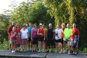 A group of friends, many who also run with the Mountain Junkies, also gathered for a memorial run/ride for my brother on the first birthday following his death (July 26, 2012).